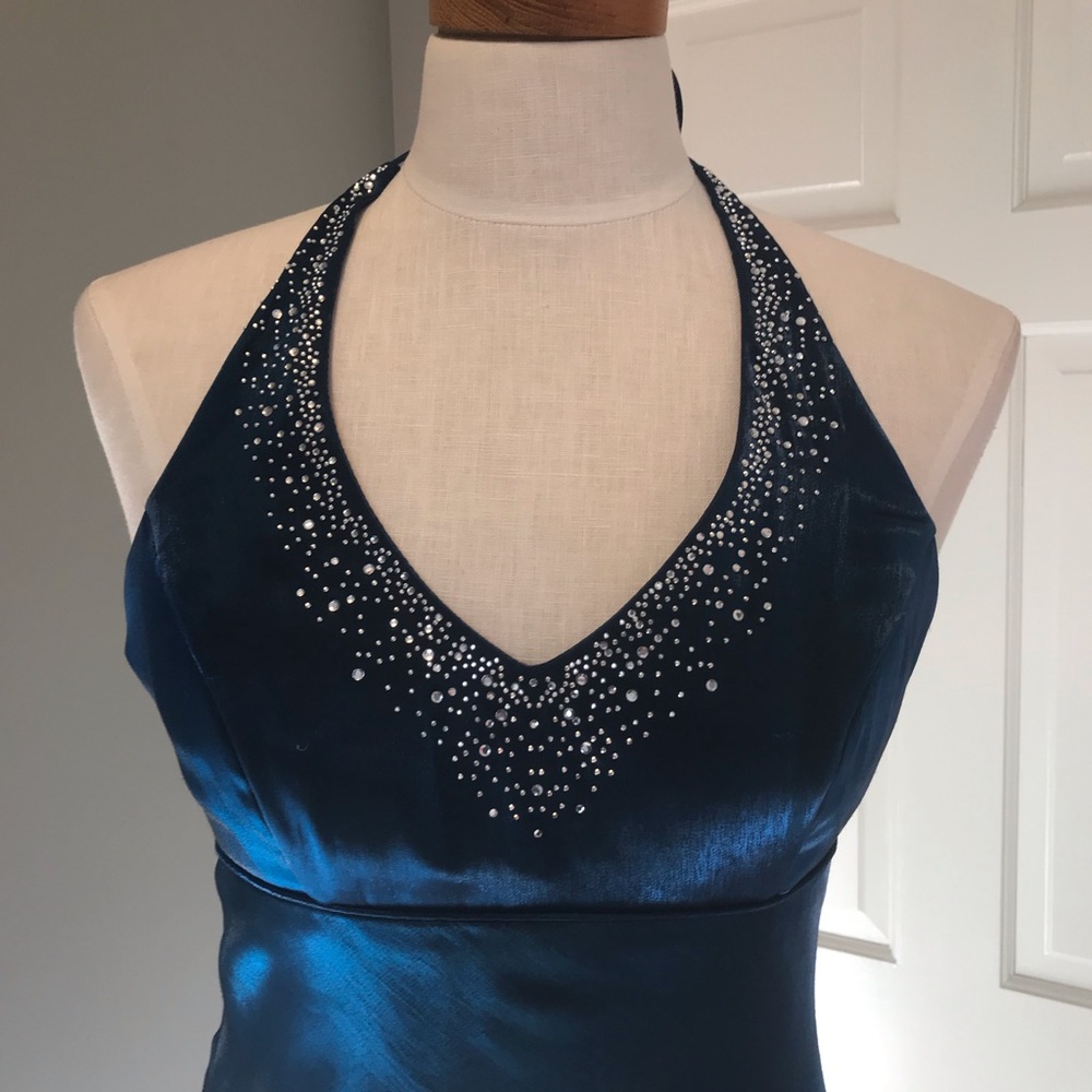 Blonde Nights by Linda Bernell blue formal dress